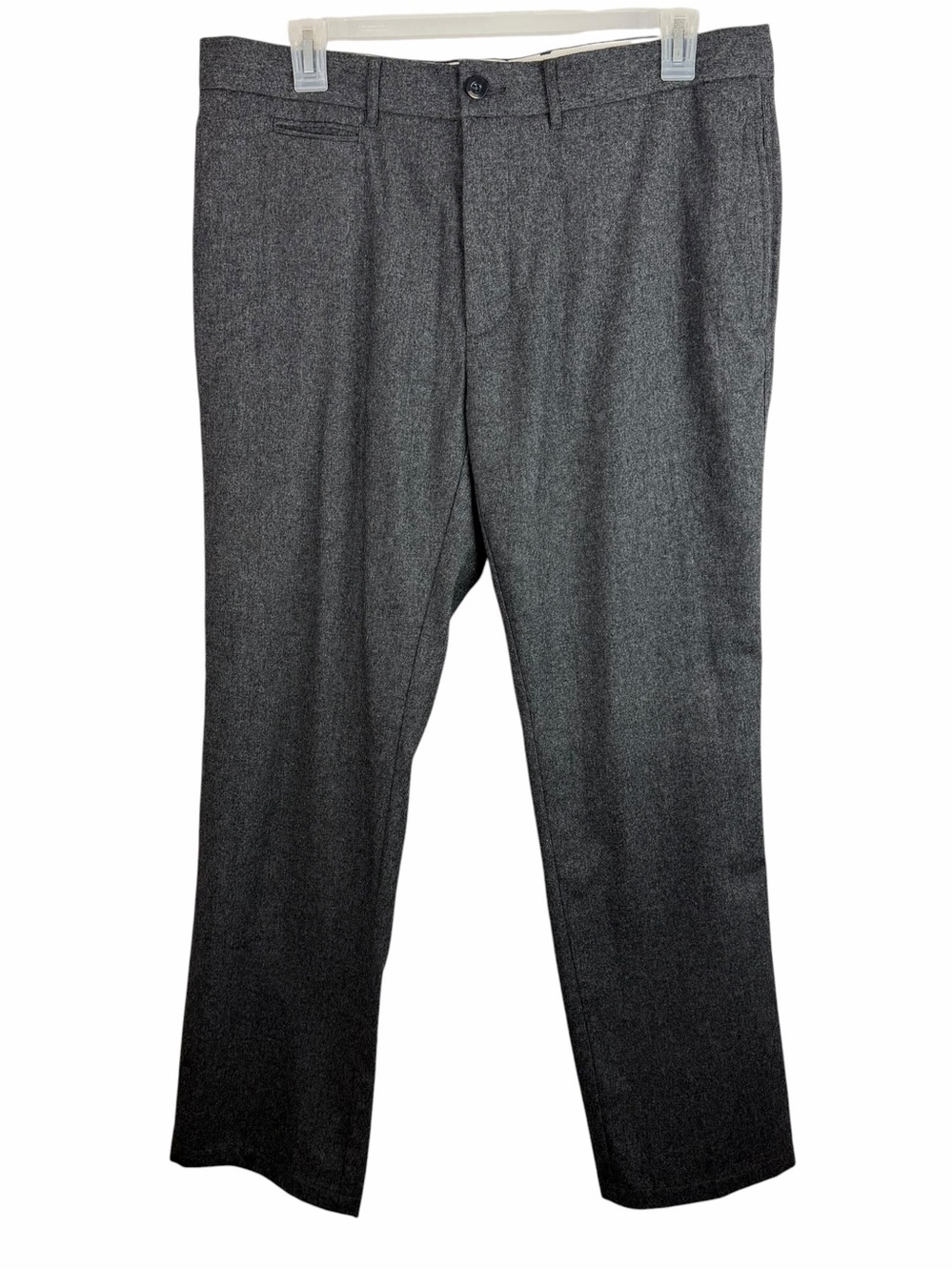 Grayers | Charcoal Gray Wool Blend Straight Leg Dress Pants